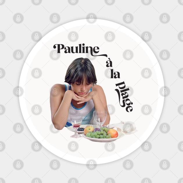 Pauline à la plage Magnet by unknown_pleasures